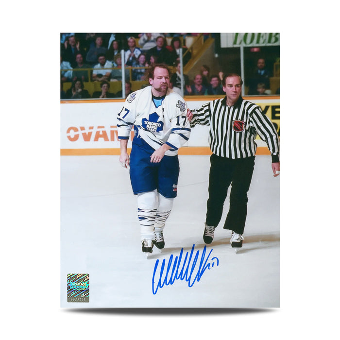 Wendel Clark Signed Toronto Maple Leafs Captain Crunch 8X10 Photo