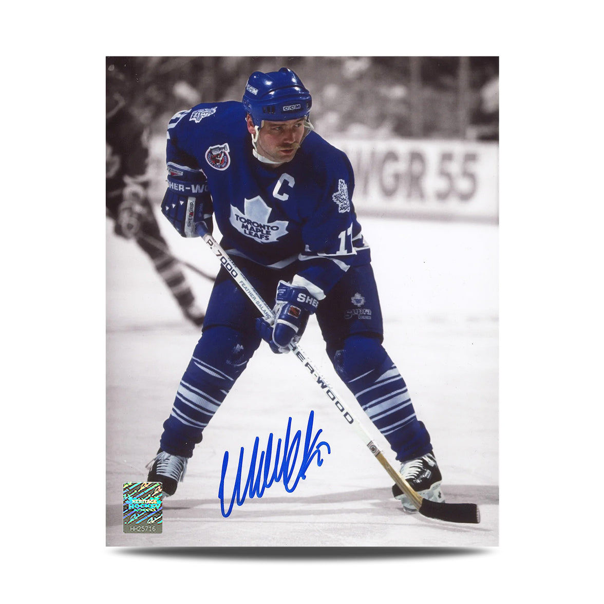 Wendel Clark Signed Toronto Maple Leafs Captain Spotlight 8X10 Photo