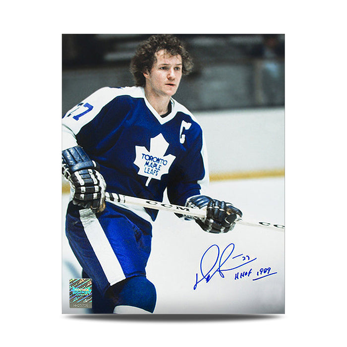 Darryl Sittler Signed Toronto Maple Leafs Captain 8X10 Photo with HOF Note - Heritage Hockey™