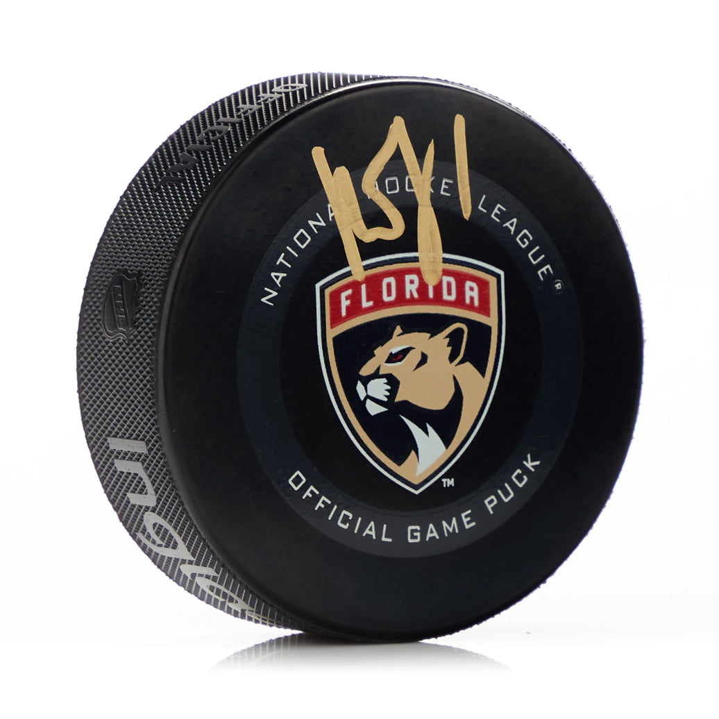 Roberto Luongo Signed Florida Panthers Official Game Puck