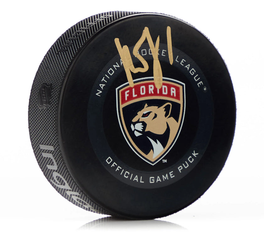 Roberto Luongo Signed Florida Panthers Official Game Puck