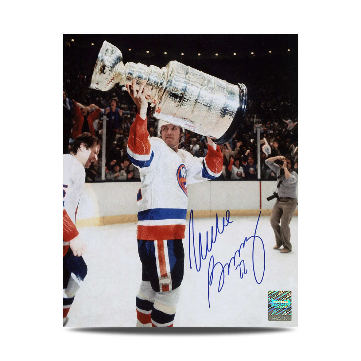 Mike Bossy Signed New York Islanders Stanley Cup 8X10 Photo