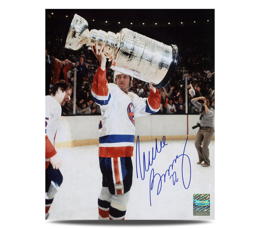 Mike Bossy Signed New York Islanders Stanley Cup 8X10 Photo