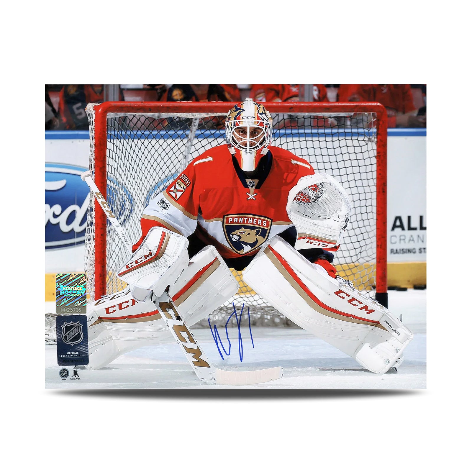 Roberto Luongo Signed Florida Panthers Goalie 8X10 Photo