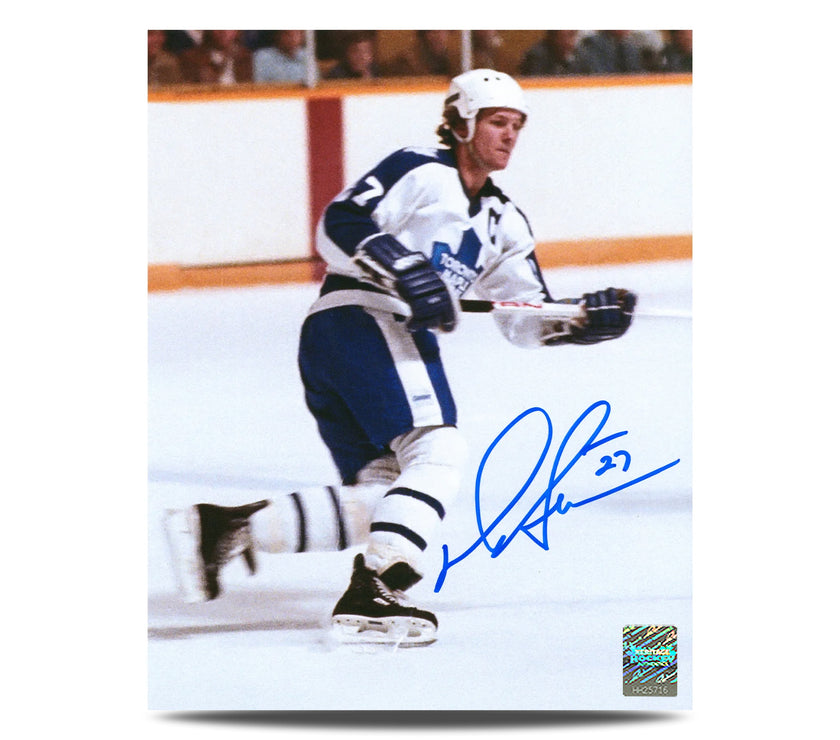 Darryl Sittler Signed Toronto Maple Leafs Home Ice 8X10 Photo