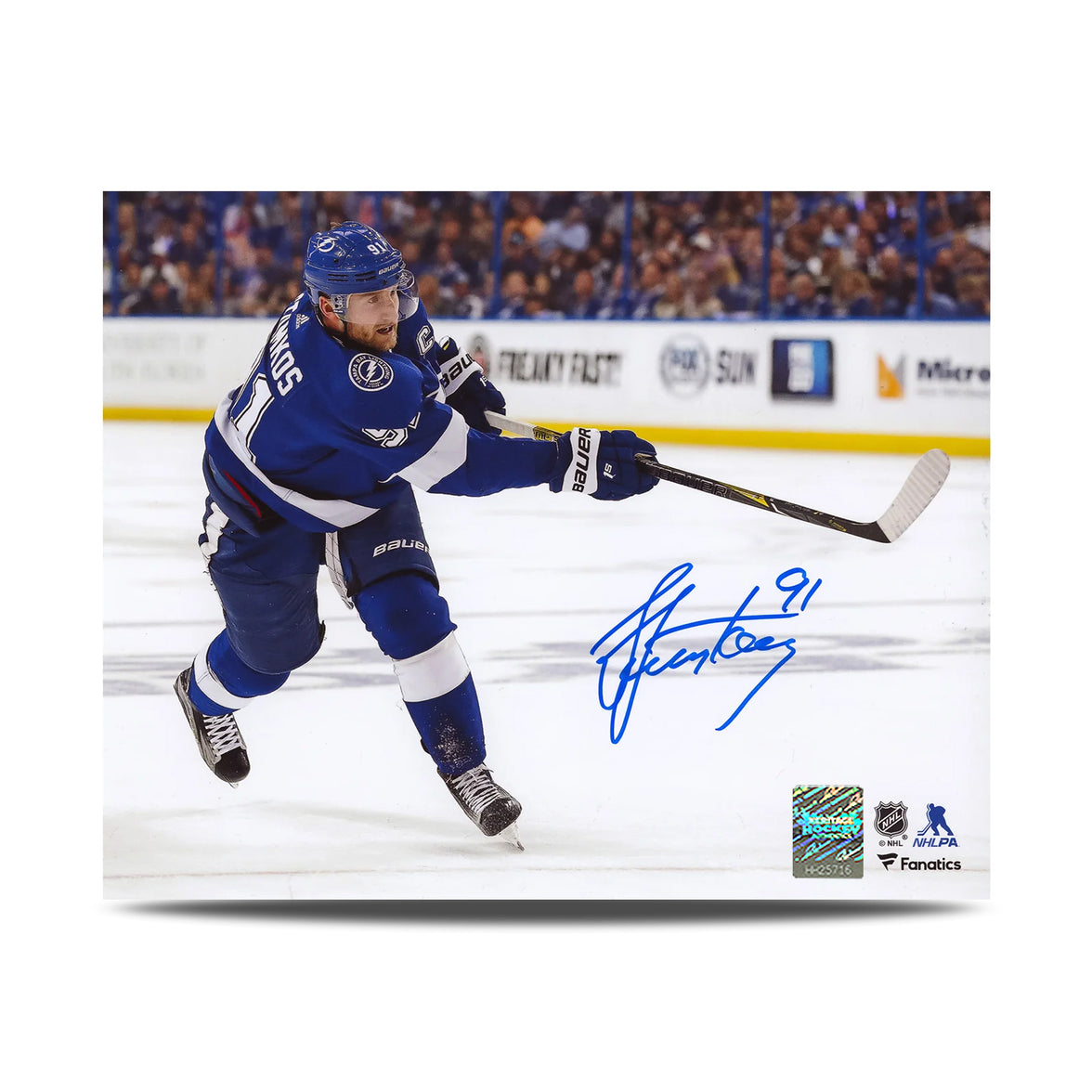Steven Stamkos Signed Tampa Bay Lightning Shooting 8X10 Photo
