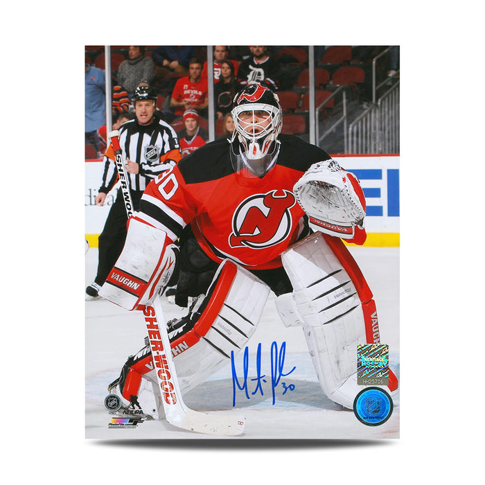 Martin Brodeur Signed New Jersey Devils Focused 8X10 Photo