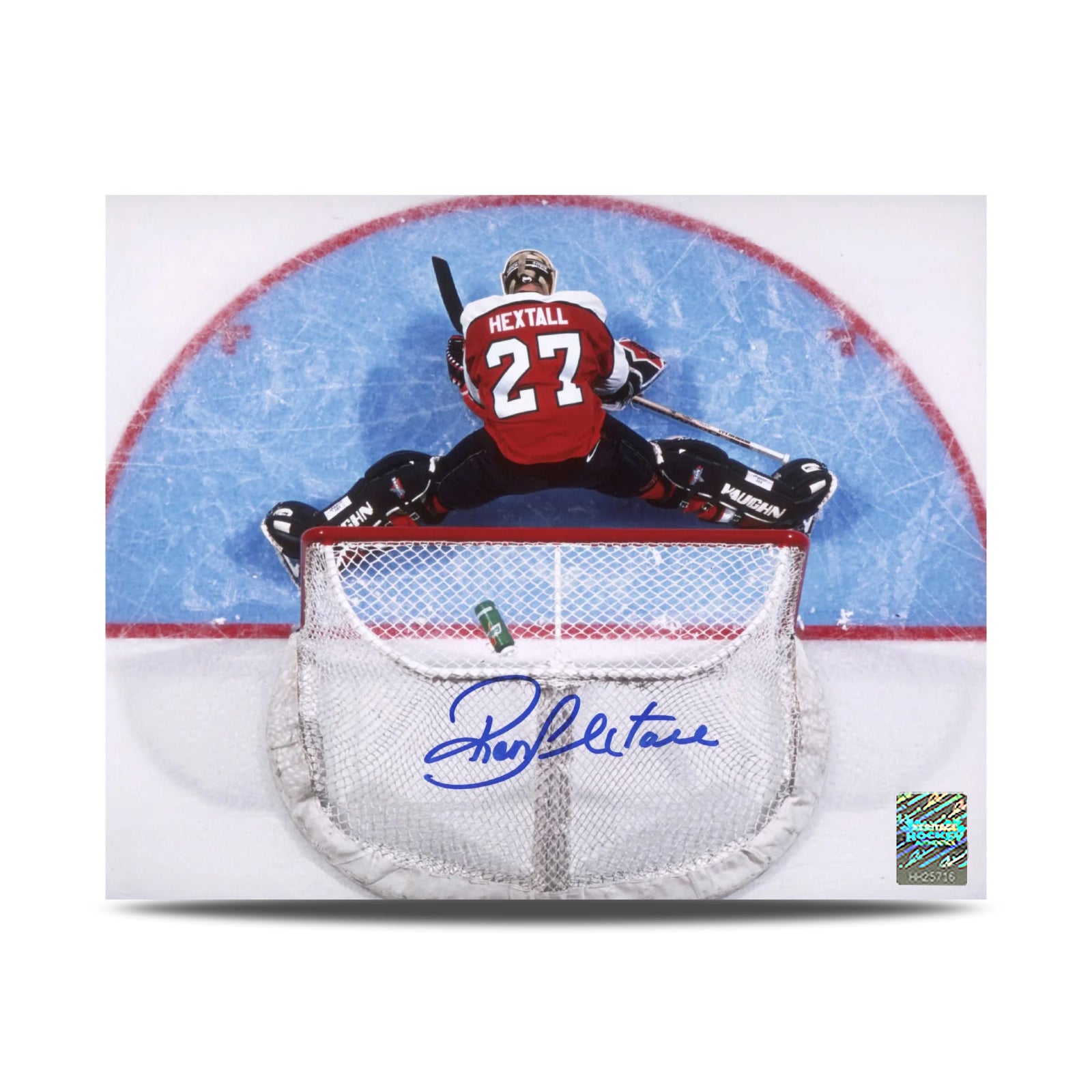 Ron Hextall Signed Philadelphia Flyers Aerial View 8X10 Photo