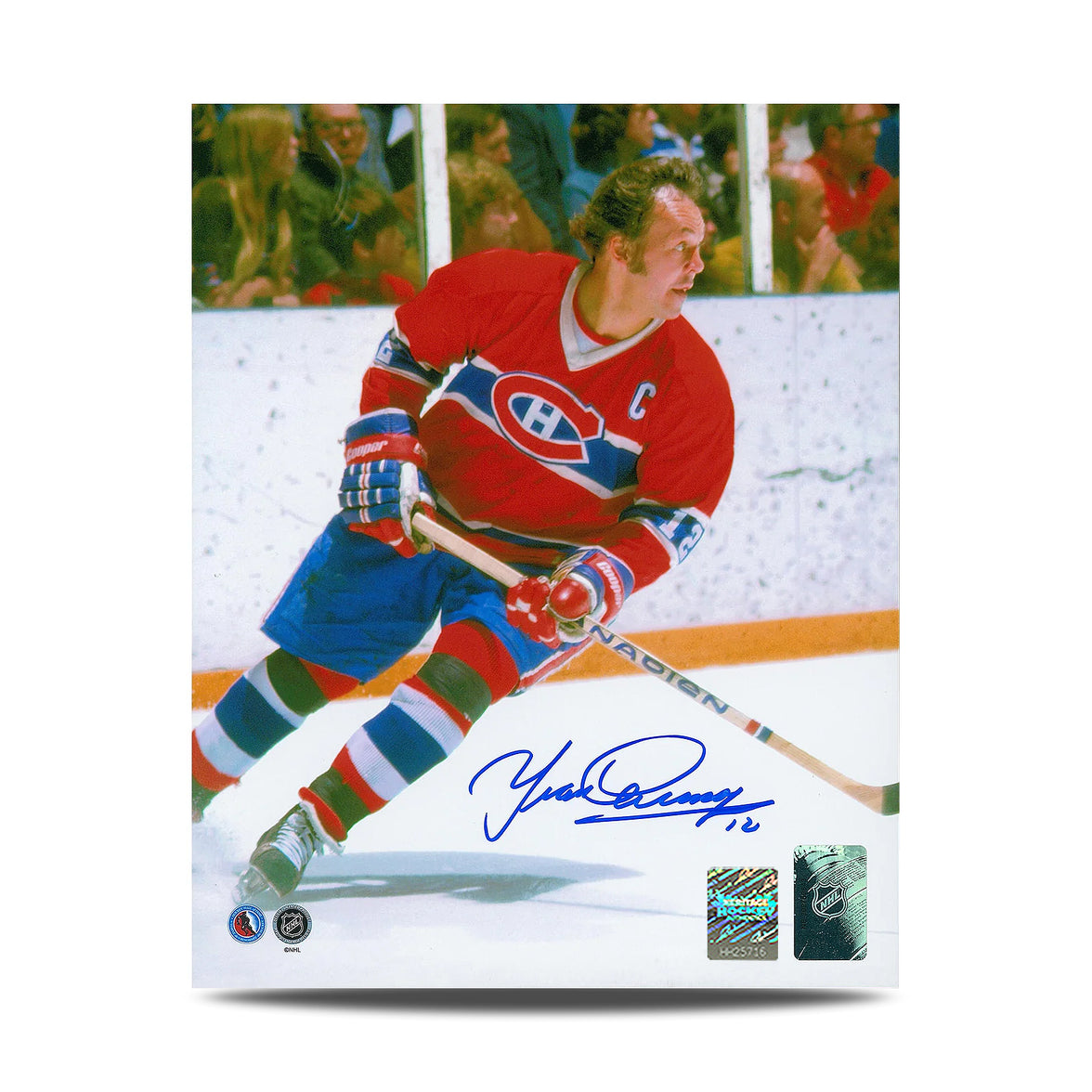 Yvan Cournoyer Signed Montreal Canadiens Hockey 8X10 Photo