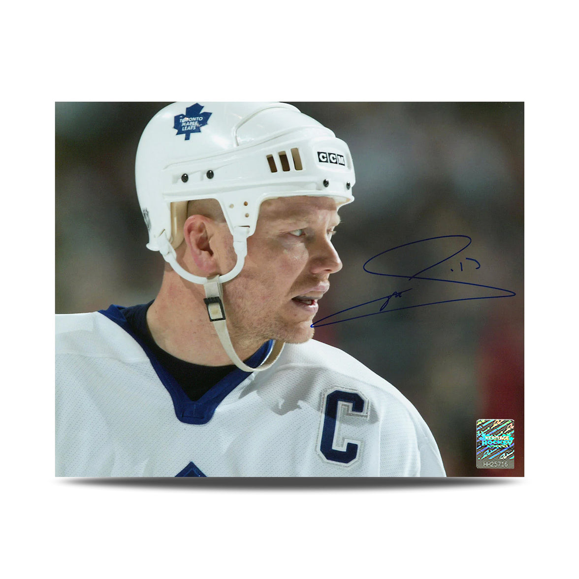 Mats Sundin Signed Toronto Maple Leafs Close-Up 8X10 Photo