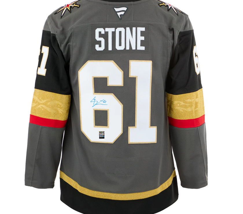 Mark Stone Signed Vegas Golden Knights Fanatics Premium Alt Grey Jersey