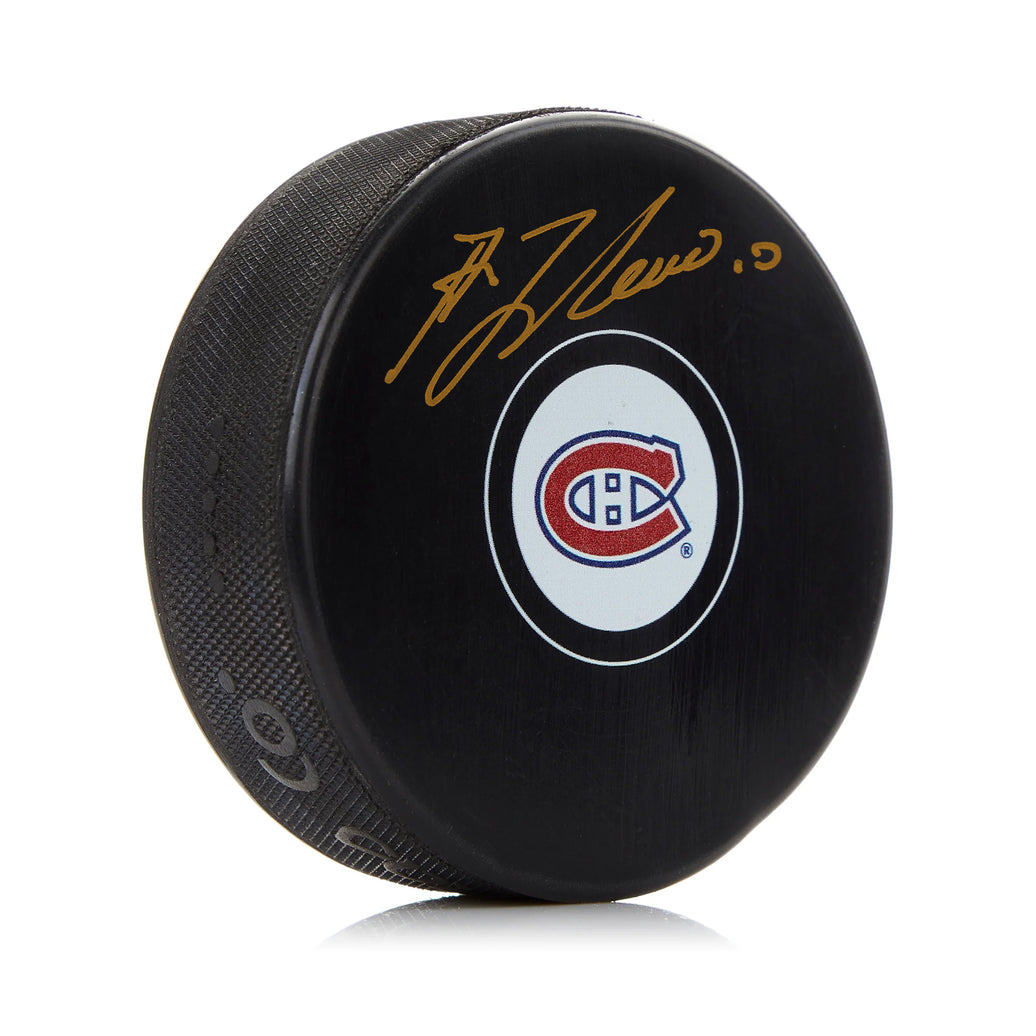 Guy Lafleur Signed Montreal Canadiens Puck - Heritage Hockey™