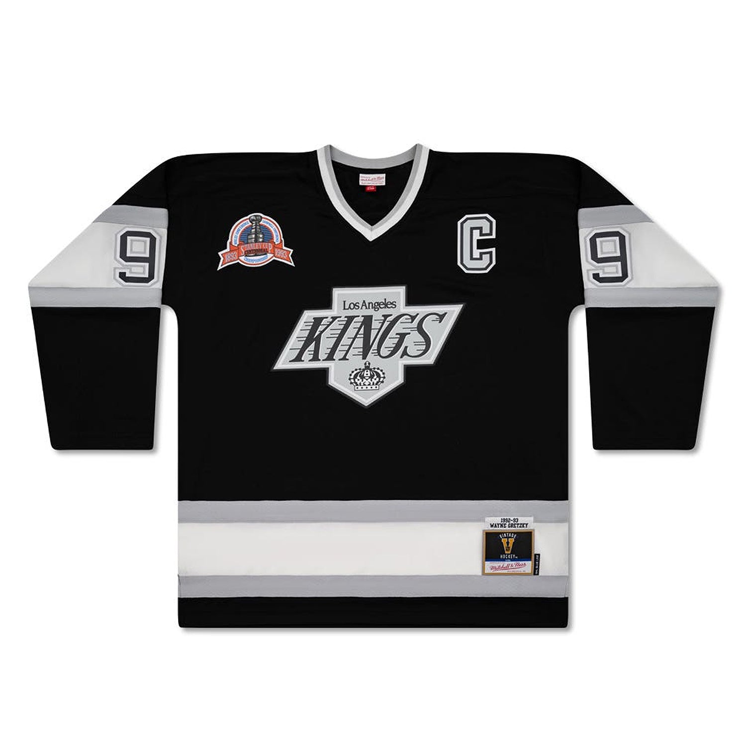 Wayne Gretzky Signed Los Angeles Kings Mitchell & Ness Vintage 1992-93 Black Jersey