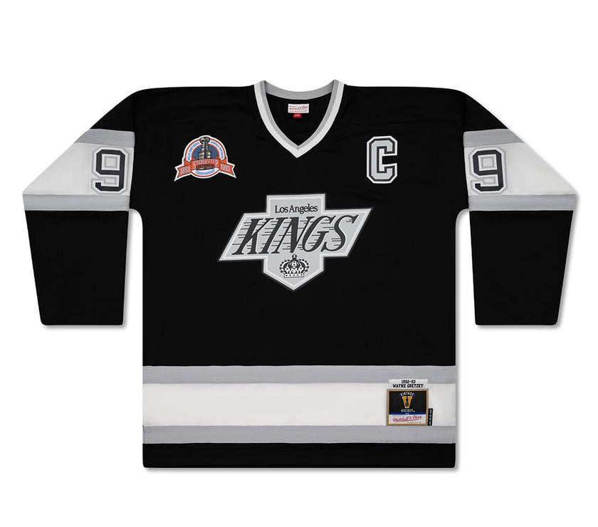 Wayne Gretzky Signed Los Angeles Kings Mitchell & Ness Vintage 1992-93 Black Jersey