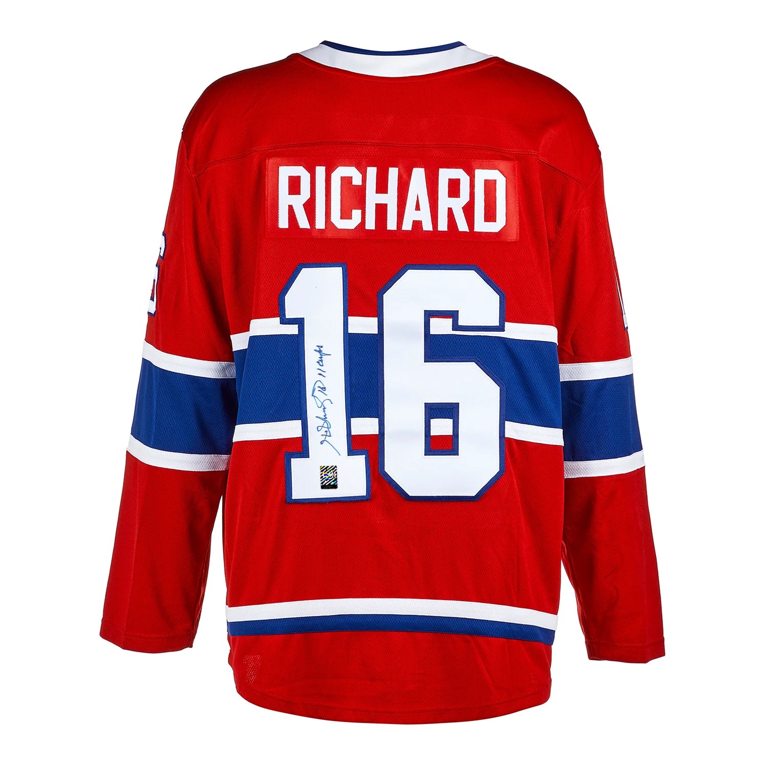 Henri Richard Signed Montreal Canadiens Fanatics Breakaway Home Red Jersey