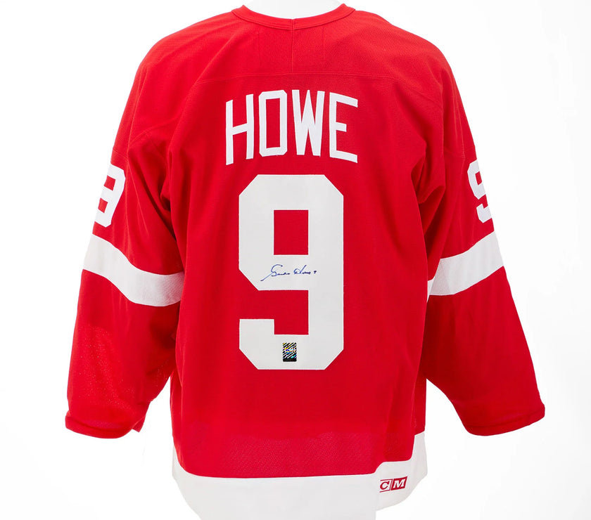 Gordie Howe Signed Detroit Red Wings CCM Vintage Red Jersey