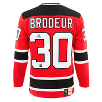 Martin Brodeur Signed New Jersey Devils Fanatics Vintage Red Jersey - Heritage Hockey™