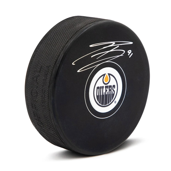 Evander Kane Signed Edmonton Oilers Puck