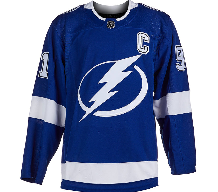 Steven Stamkos Signed Tampa Bay Lightning Adidas Pro Home Blue Jersey