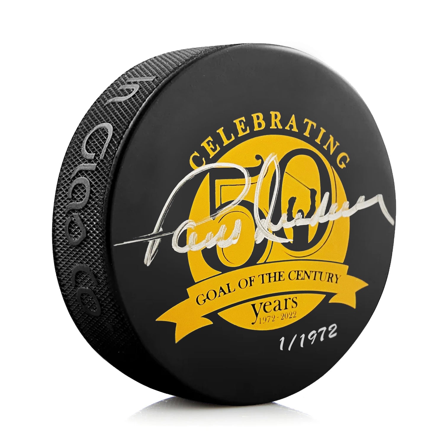 50th Anniversary Paul Henderson Signed Limited Edition Goal of the Century Puck