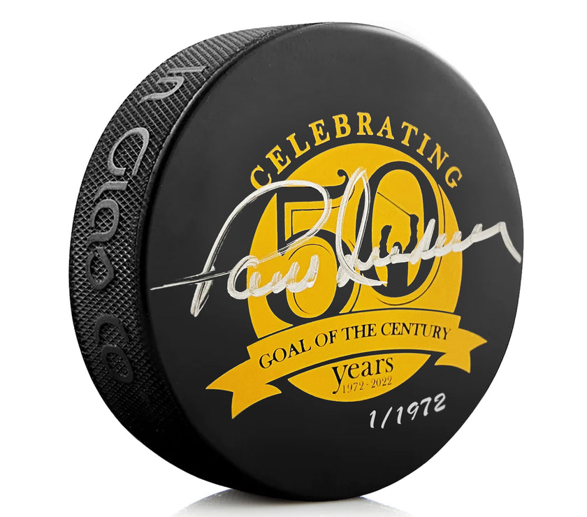 50th Anniversary Paul Henderson Signed Limited Edition Goal of the Century Puck