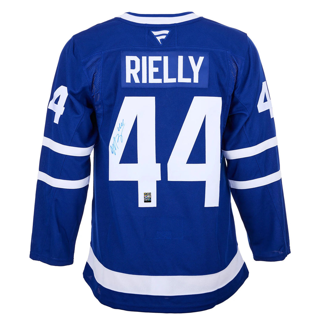 Morgan Rielly Signed Toronto Maple Leafs Fanatics Premium Home Blue Jersey