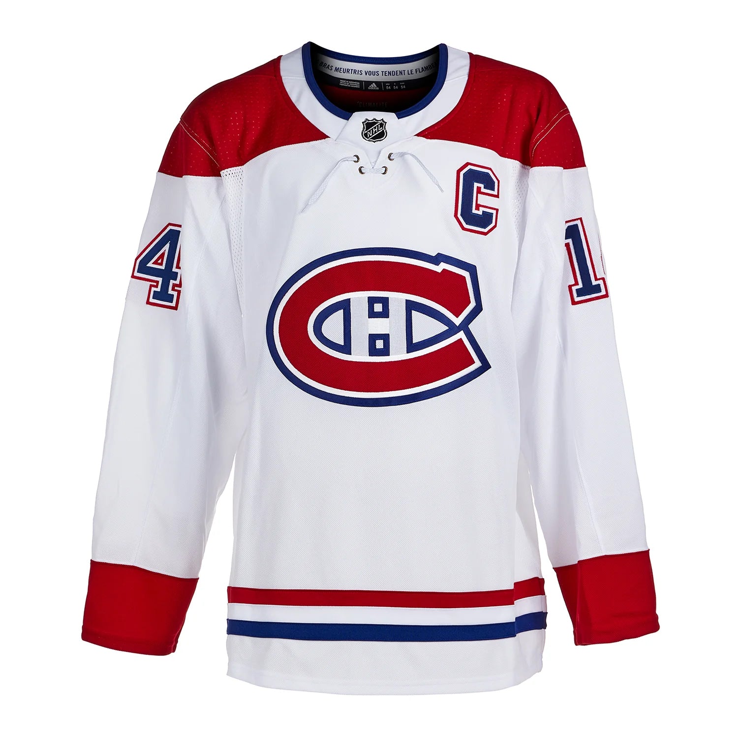Nick Suzuki Signed Montreal Canadiens Adidas Pro Away White Jersey