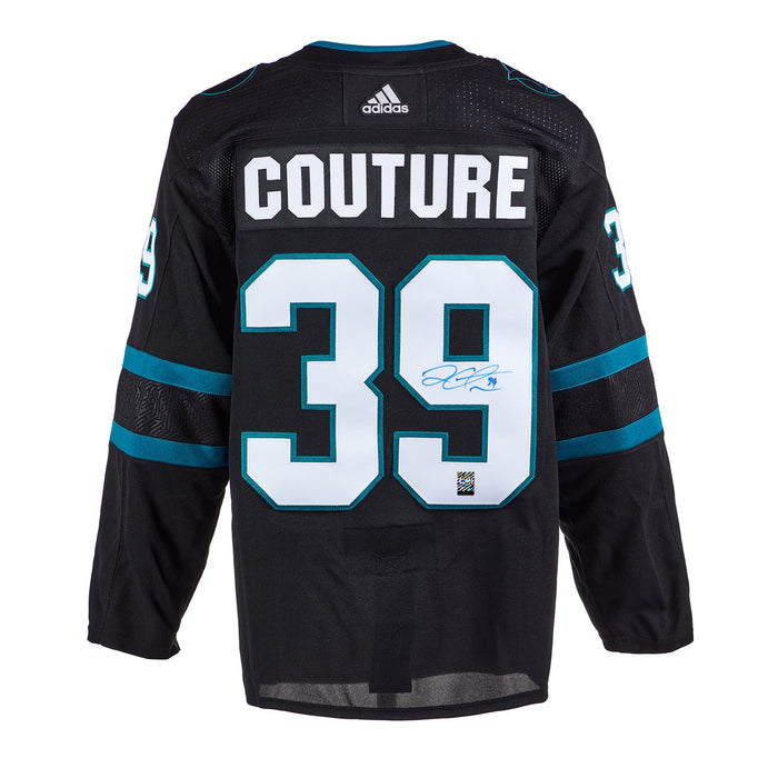 Logan Couture Signed San Jose Sharks Adidas Pro Alternate Black Jersey