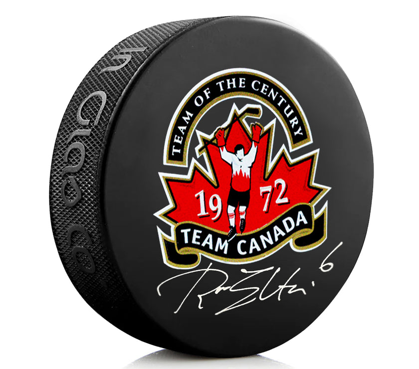 Ron Ellis Signed Team Canada 1972 Summit Series Puck - Heritage Hockey™