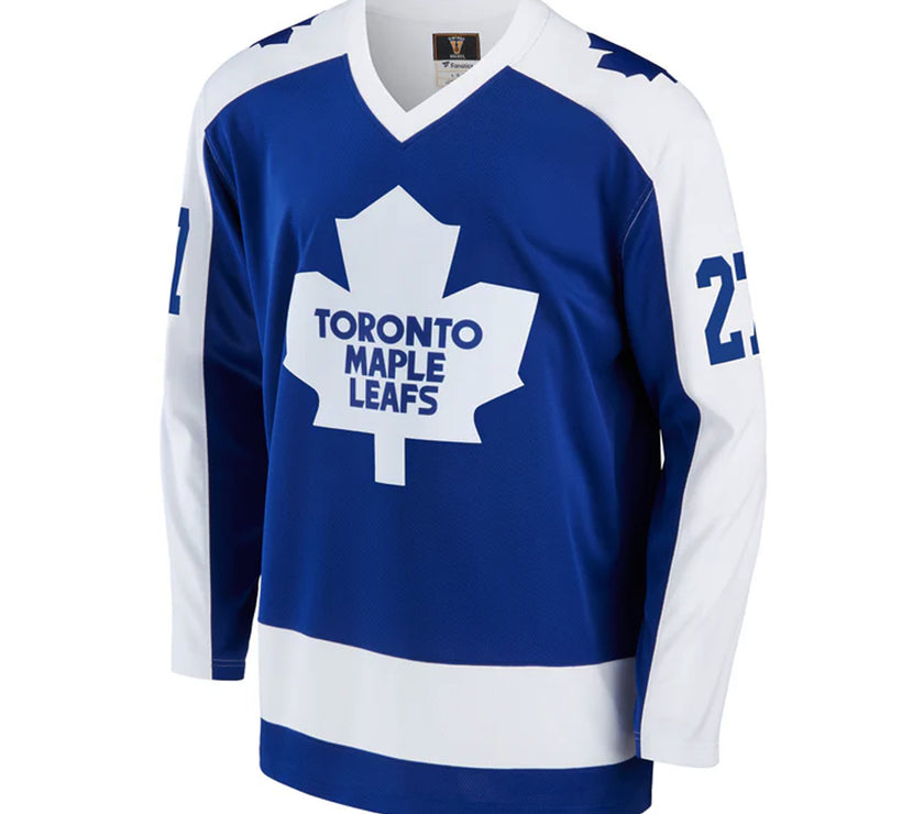 Darryl Sittler Signed Toronto Maple Leafs Fanatics Vintage Blue Jersey