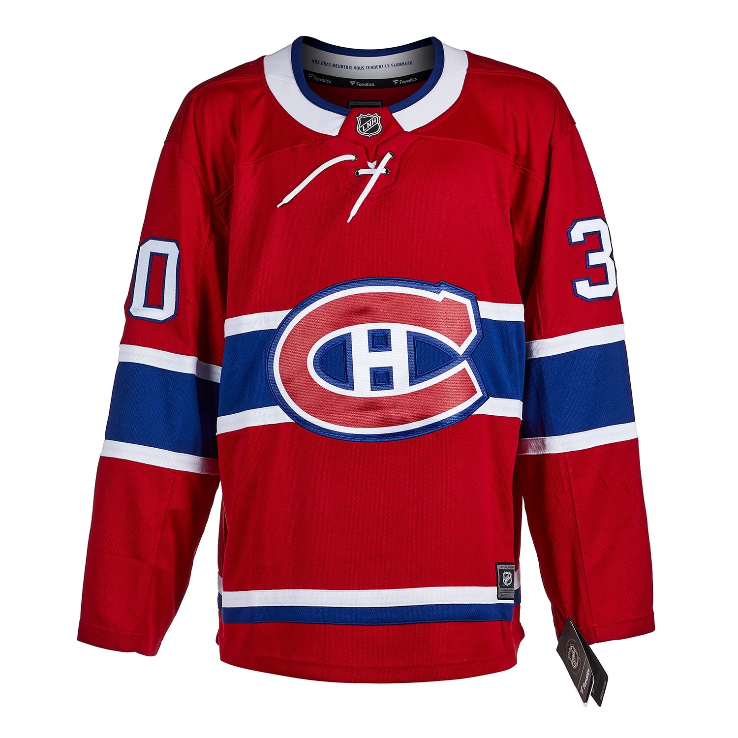 Gump Worsley Signed Montreal Canadiens Fanatics Breakaway Home Red Jersey