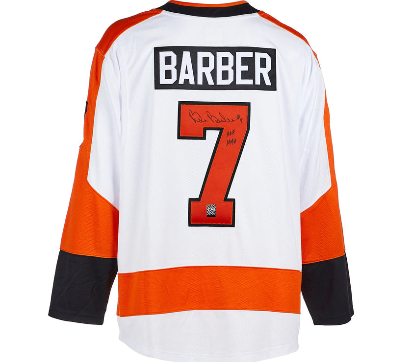 Bill Barber Signed Philadelphia Flyers Fanatics Breakaway Away White Jersey - Heritage Hockey™
