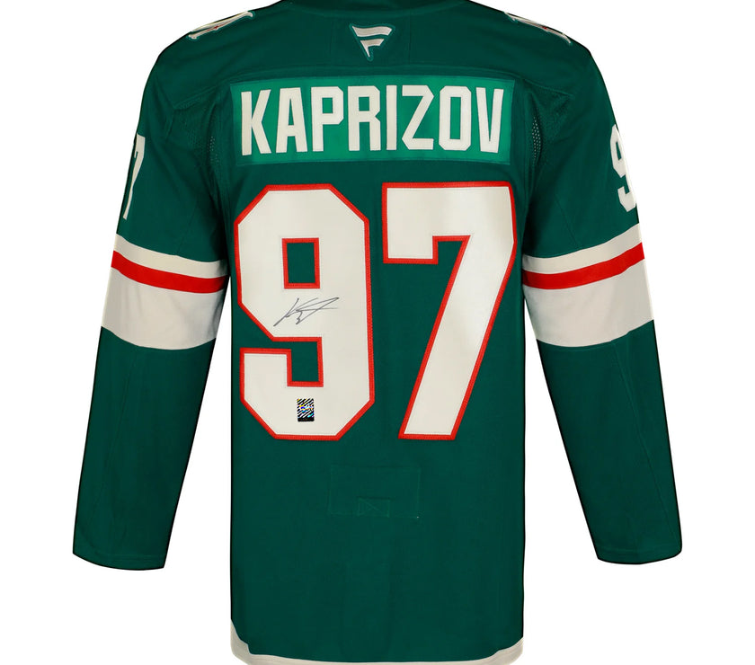 Kirill Kaprizov Signed Minnesota Wild Fanatics Premium Home Green Jersey