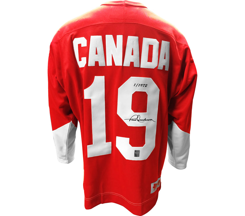 50th Anniversary Paul Henderson Signed Limited Edition Team Canada 1972 Summit Series Home Red Jersey