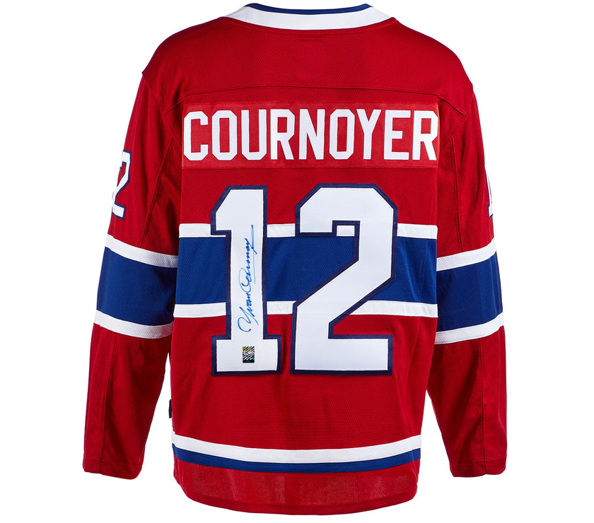 Yvan Cournoyer Signed Montreal Canadiens Fanatics Breakaway Home Red Jersey