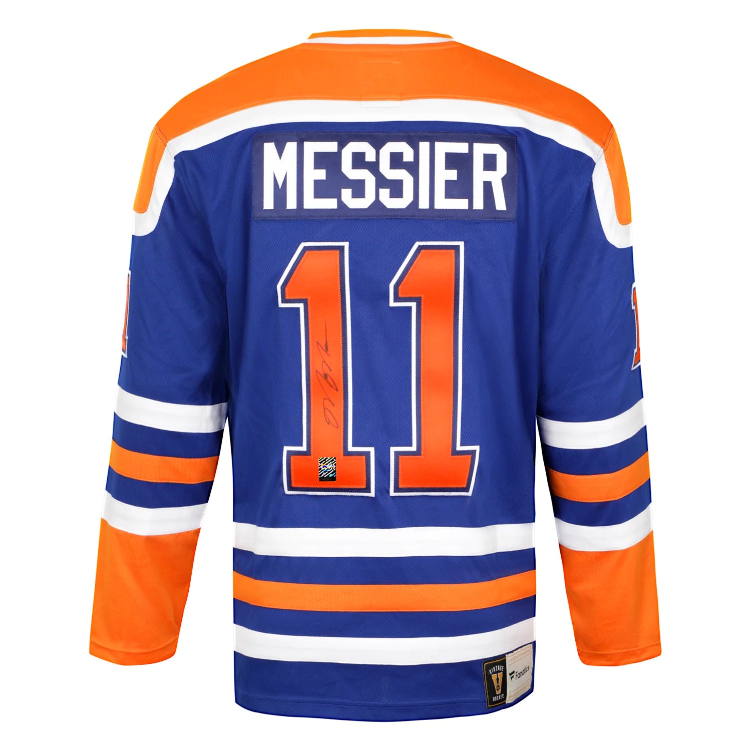 Mark Messier Signed Edmonton Oilers Fanatics Vintage Blue Jersey