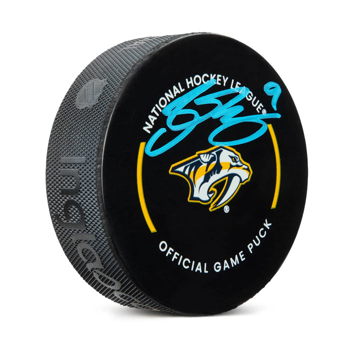 Filip Forsberg Signed Nashville Predators Official Game Puck