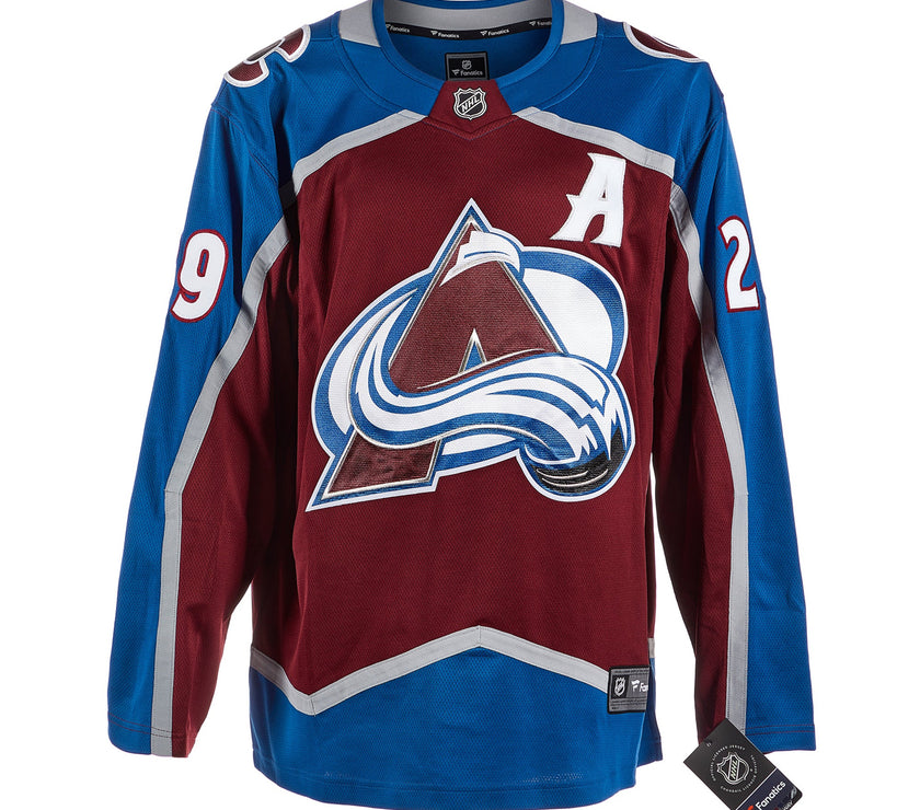 Nathan MacKinnon Signed Colorado Avalanche Fanatics Breakaway Home Maroon Jersey