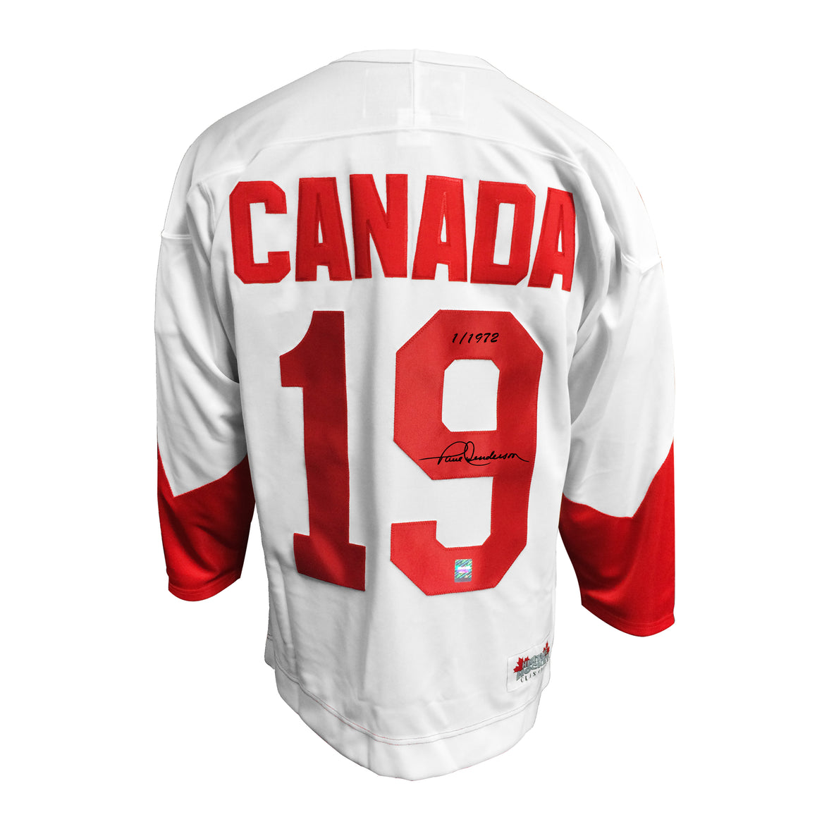50th Anniversary Paul Henderson Signed Limited Edition Team Canada 1972 Summit Series Away White Jersey