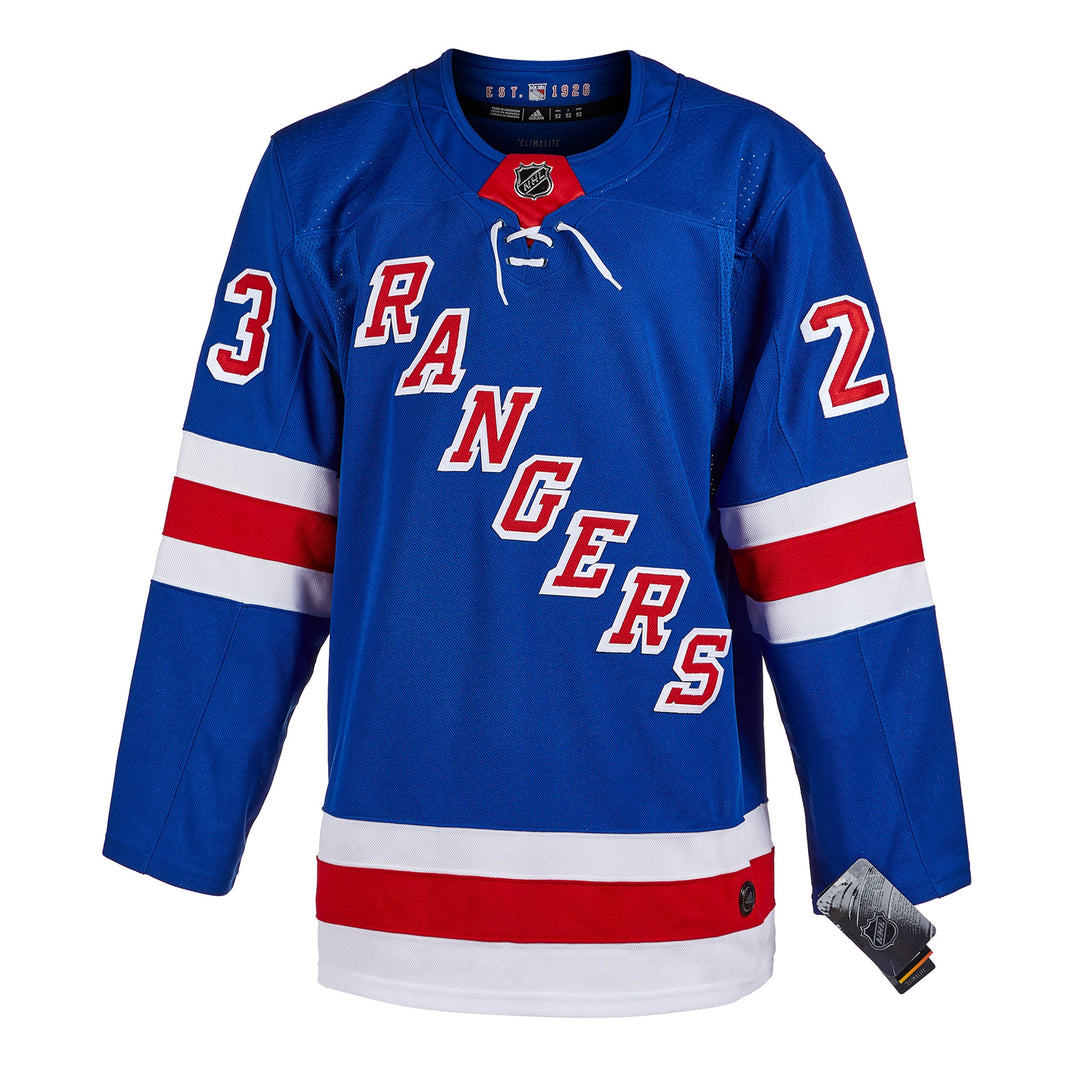 Adam Fox Signed New York Rangers 2021 Norris Adidas Pro Home Blue Jersey