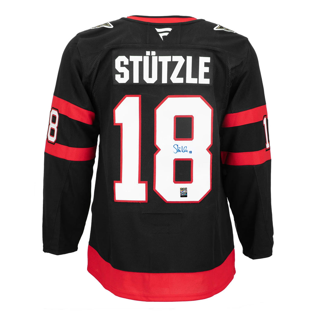 Tim Stutzle Signed Ottawa Senators Fanatics Premium Home Black Jersey