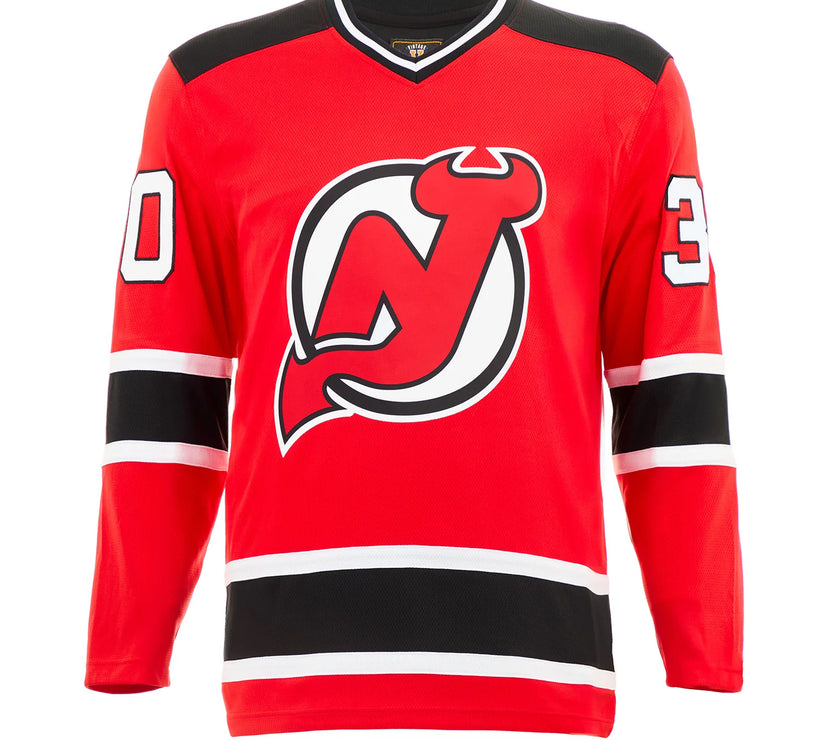 Martin Brodeur Signed New Jersey Devils Fanatics Vintage Red Jersey - Heritage Hockey™