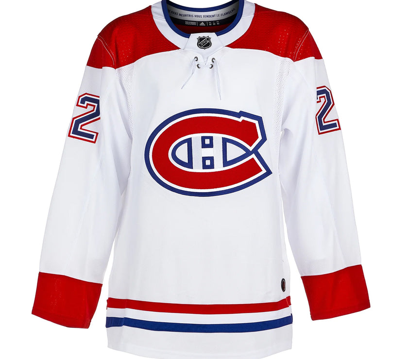 Cole Caufield Signed Montreal Canadiens Adidas Pro Away White Jersey