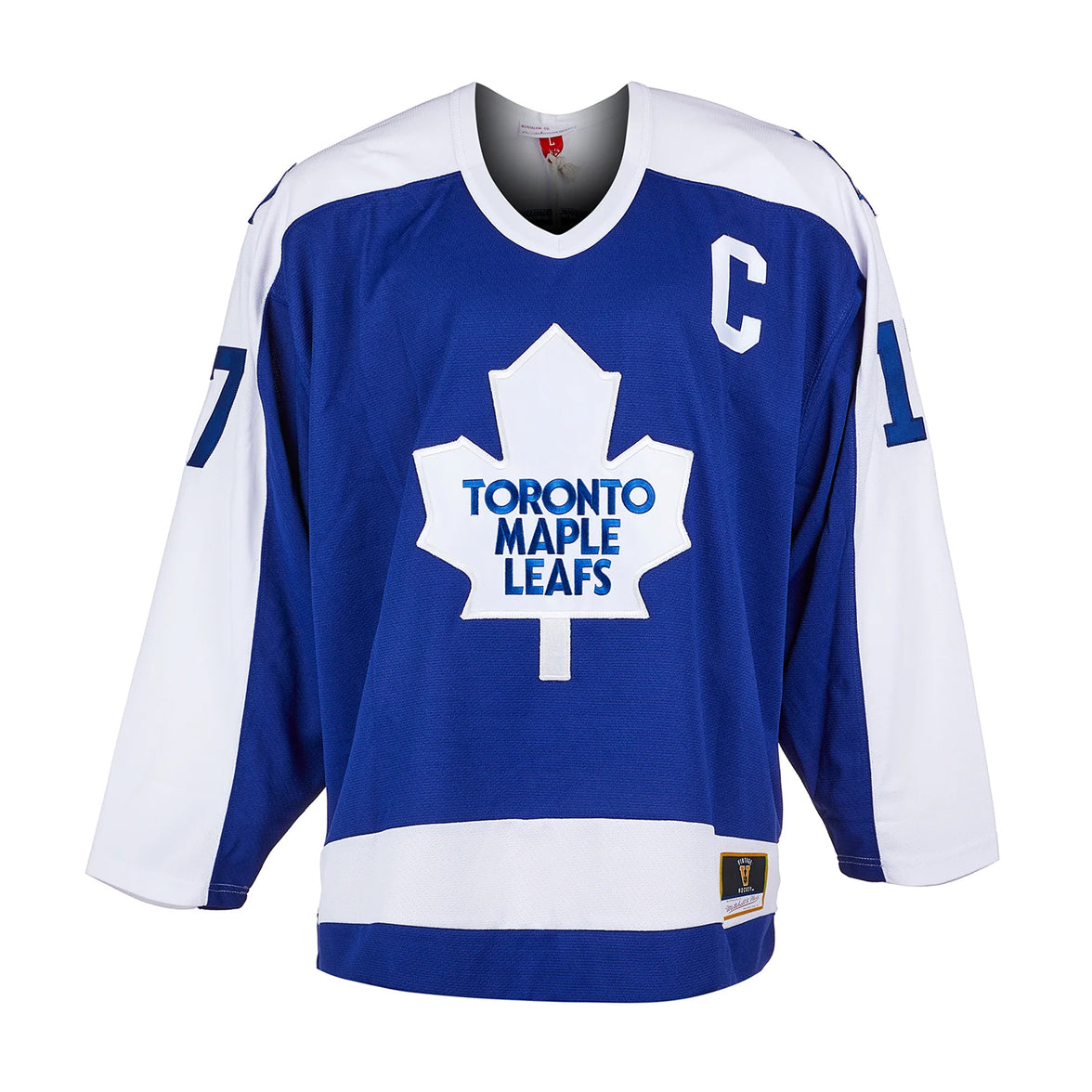 Wendel Clark Signed & Inscribed Toronto Maple Leafs Mitchell & Ness Blue Jersey
