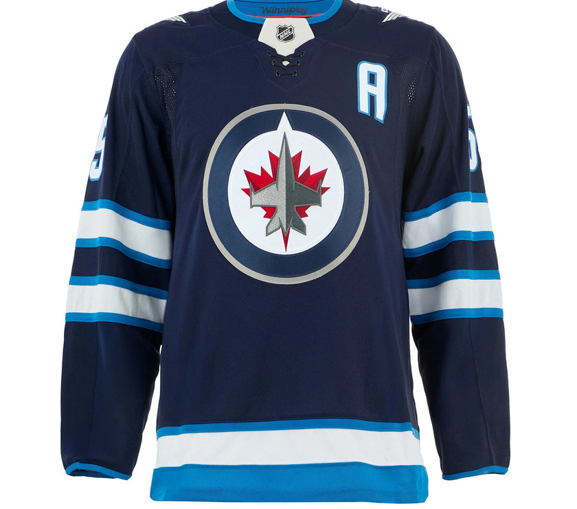 Mark Scheifele Signed Winnipeg Jets Fanatics Premium Home Navy Jersey