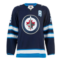 Mark Scheifele Signed Winnipeg Jets Fanatics Premium Home Navy Jersey