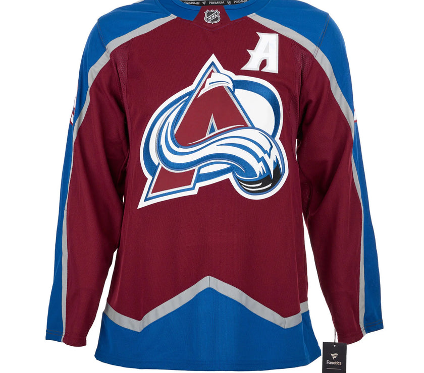 Nathan MacKinnon Signed Colorado Avalanche Fanatics Premium Home Maroon Jersey