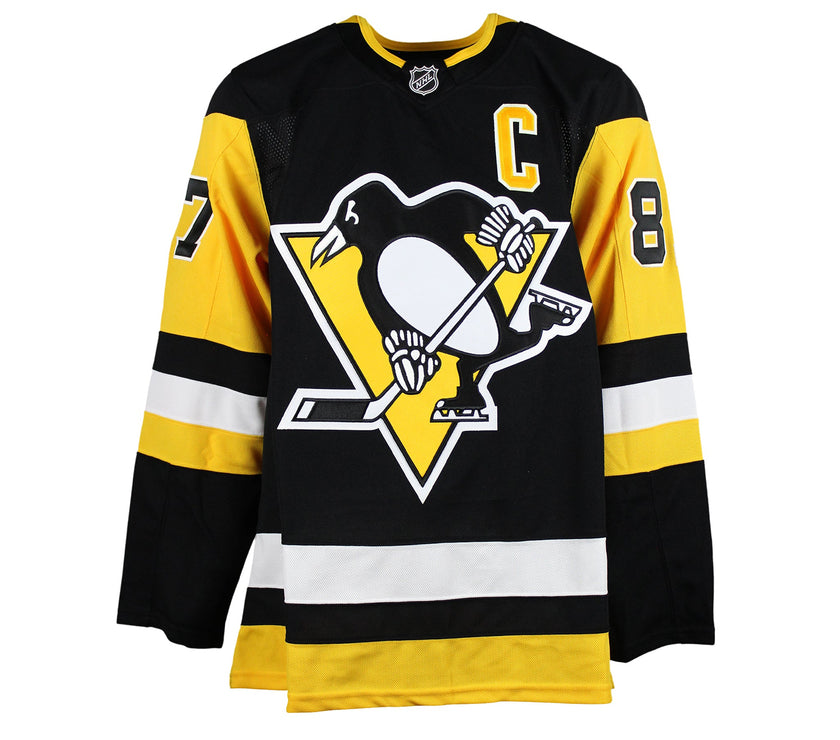 Sidney Crosby Signed Pittsburgh Penguins Fanatics Premium Home Black Jersey