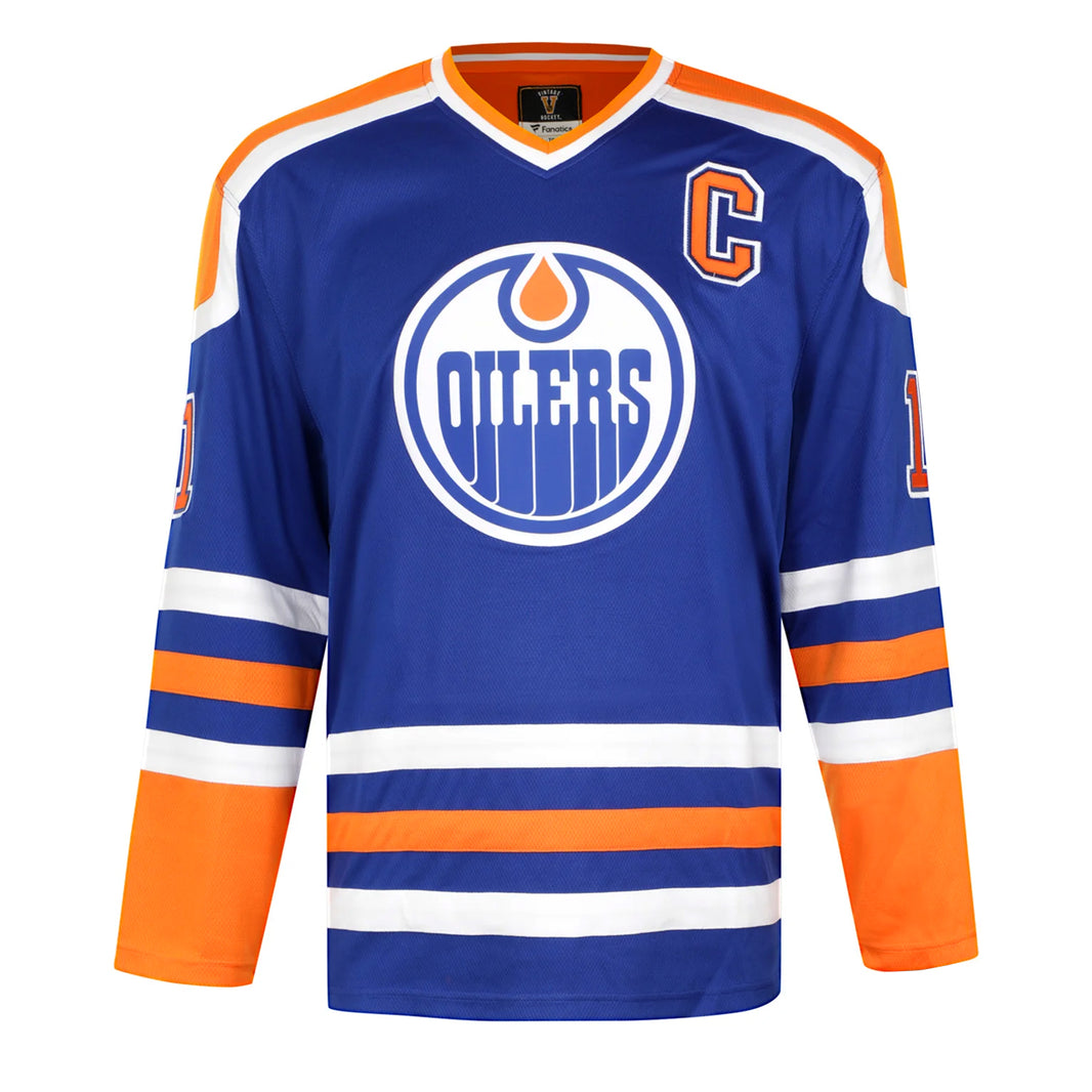 Mark Messier Signed Edmonton Oilers Fanatics Vintage Blue Jersey