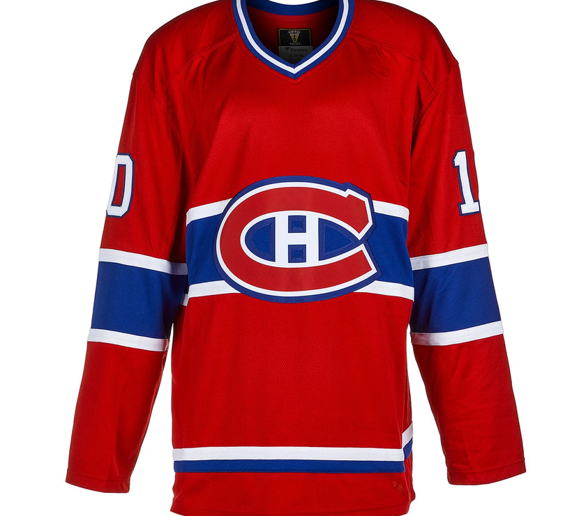 Guy Lafleur Signed Montreal Canadiens Fanatics Vintage Red Jersey - Heritage Hockey™